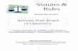Statutes & Rules - Arizona