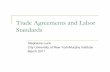 Trade Agreements and Labor Standards
