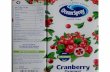 Sample Label Ingredient List Cranberry Original