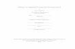 Essays in Applied Financial Econometrics