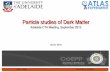 Particle studies of Dark Matter - University of Adelaide