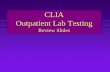 CLIA Outpatient Lab Testing