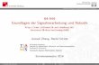 64-544 Grundlagen der Signalverarbeitung und Robotik (Teil2)