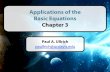 Applications of the Basic Equations Chapter 3