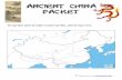 The map below shows the outline of modern day China. Label ...