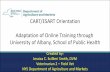 CART/ESART Orientation Adaptation of Online Training ...