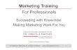 Marketing Training For Professionals