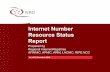 Internet Number Resource Status Report - ARIN