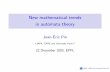 New mathematical trends in automata theory