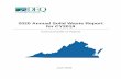 2020 Annual Solid Waste Report for CY2019 - Virginia DEQ