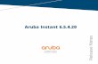 Aruba Instant 6.5.4.20 Release Notes