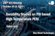 Durability Studies on PBI based High Temperature PEM