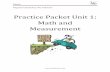 Practice&Packet&Unit&1:& Math&and& Measurement&