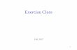 Exercise Class - taoxie.sdsu.edu