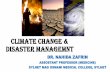 CLIMATE CHANGE & Disaster MANAGEMNT