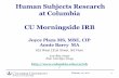 Human Subjects Research at Columbia CU Morningside IRB