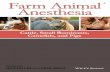 Farm Animal Anesthesia Farm Animal Anesthesia