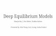Deep Equilibrium Models
