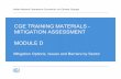 CGE TRAINING MATERIALS - MITIGATION ASSESSMENT MODULE D