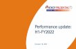 Performance update: H1-FY2022
