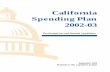 California Spending Plan 2002-03
