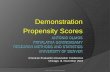 Demonstration Propensity Scores - DU Portfolio