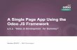 A Single Page App Using the Odoo JS Framework