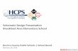 Schematic Design Presentation Brookland Area Elementary School