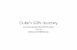 Duke’s SDN Journey
