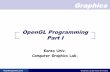 OpenGL Programming Part I