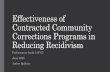 Effectiveness of Contracted Community Corrections Programs ...