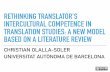 RETHINKING TRANSLATOR’S INTERCULTURAL COMPETENCE IN ...