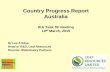 Country Progress Report Australia - revolutioniseSPORT