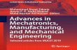 Editors Advances in Mechatronics, Manufacturing, and ...