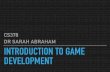 CS378 DR SARAH ABRAHAM INTRODUCTION TO GAME …