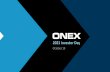 Onex 2021 Investor Day Presentation
