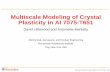 Multiscale Modeling of Crystal Plasticity in Al 7075-T651