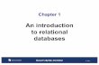 An introduction to relational databases