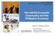 The ASEAN Economic Community and the Philippine Economy