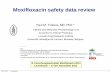 Moxifloxacin safety data review - LDRI / UCL