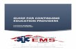GUIDE FOR CONTINUING EDUCATION PROVIDERS