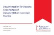 Documentation for Doctors: A Workshop on Documentation in ...