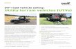 Off-road vehicle safety: Utility terrain vehicles (UTVs)