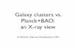 Galaxy clusters vs. Planck+BAO: an X-ray view