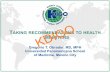 RECOMMENDATIONS TO HEALTH MINISTERS - KDIGO