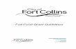 Fort Fund Grant Guidelines - Fort Collins, Colorado