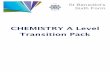 CHEMISTRY A Level Transition Pack
