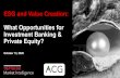 ESG and Value Creation: What Opportunities ... - ACG Global