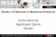 International Applicant Quick Guide