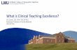 What is Clinical Teaching Excellence?